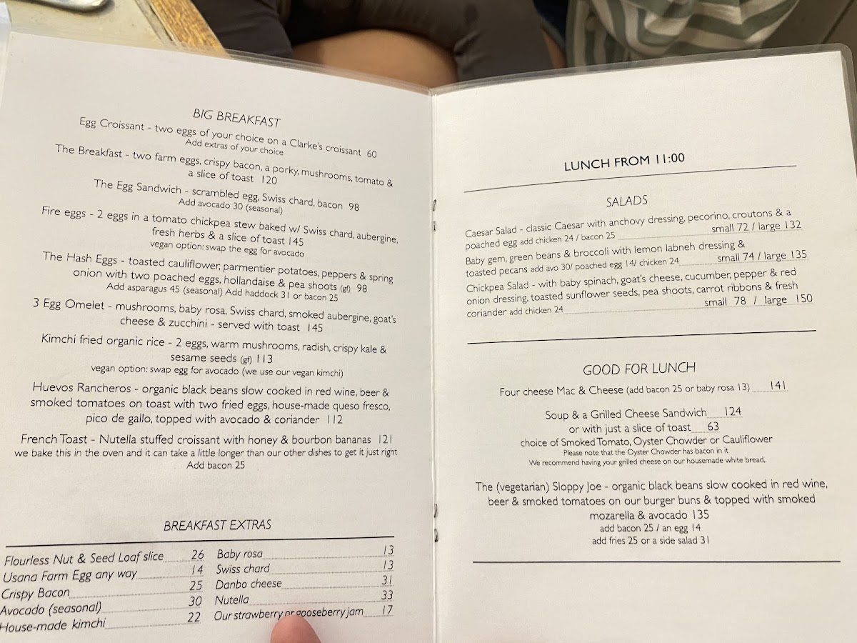 Menu Clarke's Bar & Dining Room-3